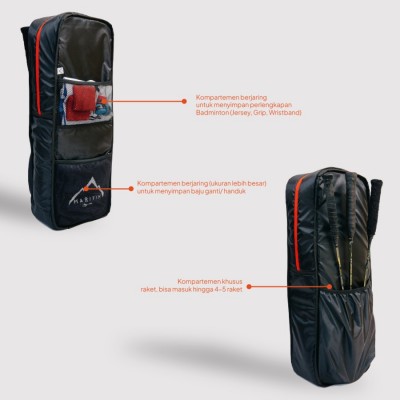 Tas Badminton Maritim Ekonomis Full Function