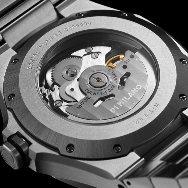 Jam Tangan D1 Milano Skeleton Bracelet 41.5mm - Silver D1-SKBJ10