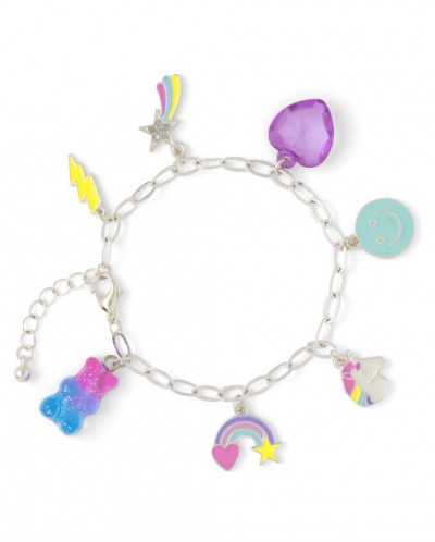 Girls Rainbow Charm Bracelet - Gelang Anak Perempuan (Multi)