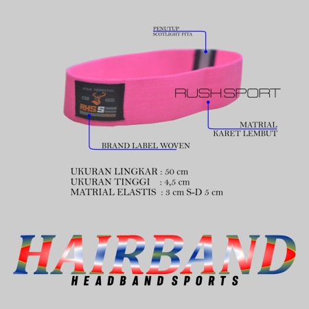 HEADBAND SPORT/ HAIRBAND SPORT OLAHRAGA PRIA WANITA BAHAN LEMBUT IKAT KEPALA OLAHRAGA BADMINTON,GYM,ZUMBA