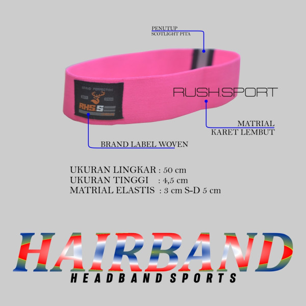 HEADBAND SPORT/ HAIRBAND SPORT OLAHRAGA PRIA WANITA BAHAN LEMBUT IKAT KEPALA OLAHRAGA BADMINTON,GYM,ZUMBA