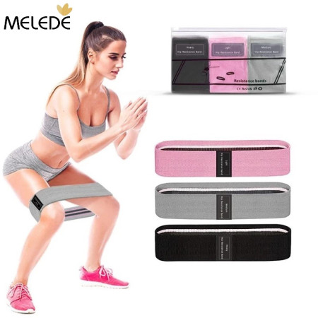 MELEDE non slip fabric Hip Resistance Band / Hip Resistance Band / Hip Band / Booty Band Squat Yoga Fitness Pinggul