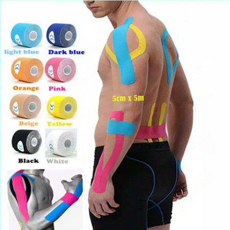 KINESIO TAPE KINESIOLOGY TAPE WRIST TAPE ACCESORIS OLAHRAGA PRIA WANITA