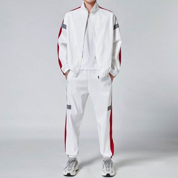 Baju Olahraga Pria Men's Sport Set Jaket Celana Panjang Set Pakaian - TZ801