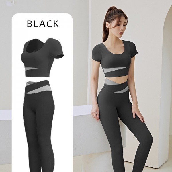 Set Pakaian Olahraga Wanita T-shirt (Yoga, Gym)