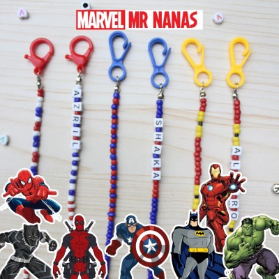 Strap Masker Superhero Marvel Anak Laki-laki Gantungan Masker Anak - Ironman