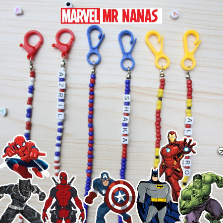 Strap Masker Superhero Marvel Anak Laki-laki Gantungan Masker Anak - Ironman