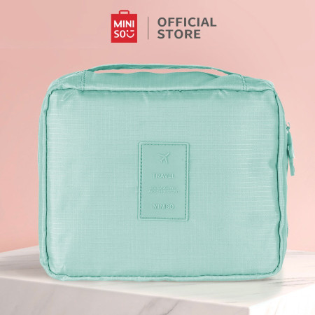 MINISO Tas Penyimpanan Travel Bag Multifungsi Baju Makeup Organizer - Hijau