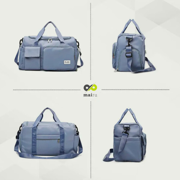 Tas Lipat Travel Jinjing Bag Jumbo Waterproof Mairu 306 Travel Bag - Biru