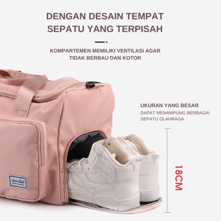 Freeknight Tas Lipat Travel Jinjing Duffel Bag Jumbo Waterproof TTB05 - Pink