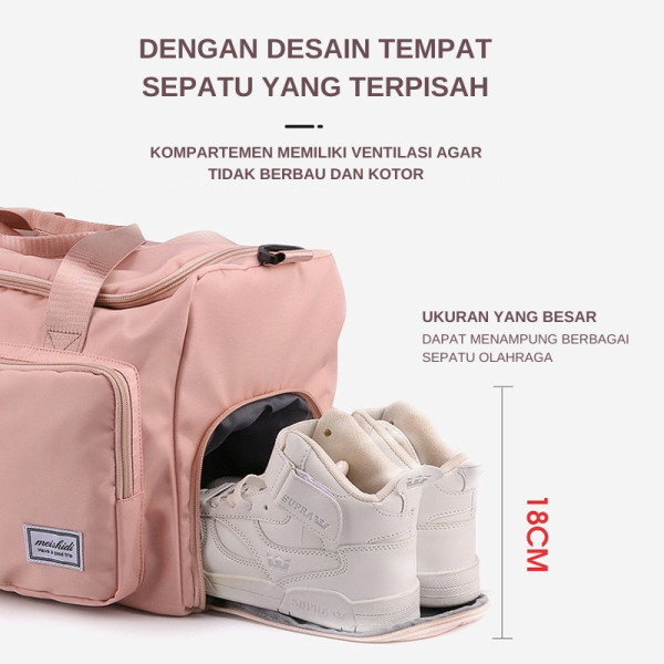 Freeknight Tas Lipat Travel Jinjing Duffel Bag Jumbo Waterproof TTB05 - Pink