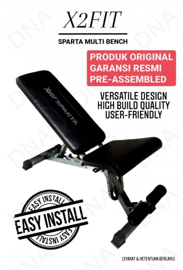 X2FIT Sparta Multi Bench / Bangku Gym & Fitness X2FIT
