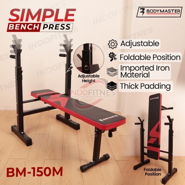 BODYMASTER Bench Press BM-155 Home Gym Preacher Curl Leg Lat Pull Down - BM-150