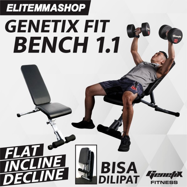 GENETIX FIT Flat Incline Decline Bench 1.1