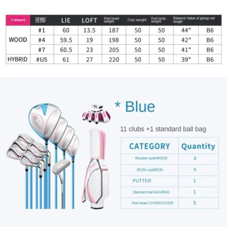 PGM G300 Women Golf Clubs Set Titanium Alloy Professional Set