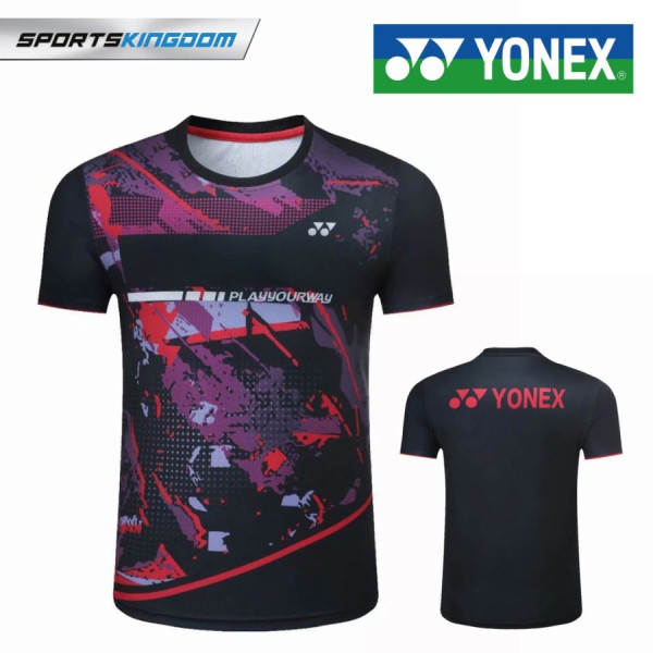 Baju Bulutangkis Badminton YONEX Olahraga DryFit Best Quality - YONEX11, L