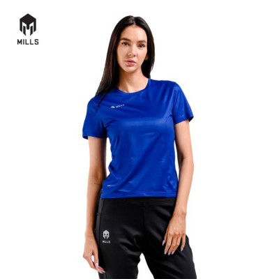 MILLS Baju Olahraga Running Saka Running Tee Women 5007 - NAVY,