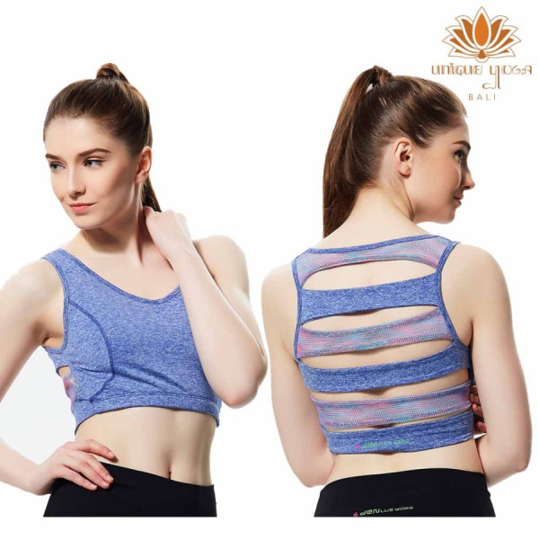 Bra Olahraga Motif Jaring / Sport Bra Yoga / Baju Atasan Gym DL 97305