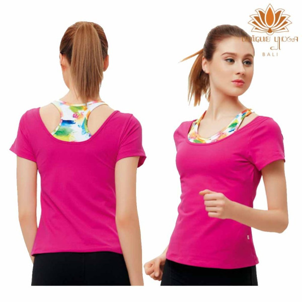 Atasan Olahraga Import / Baju Senam Wanita DL 96108 / Kaos Wanita