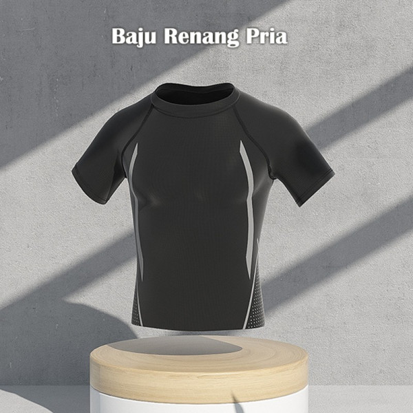 YouYou Baju Kaos Renang Pria Laki Lelaki Dewasa Lengan Pendek 12550Y