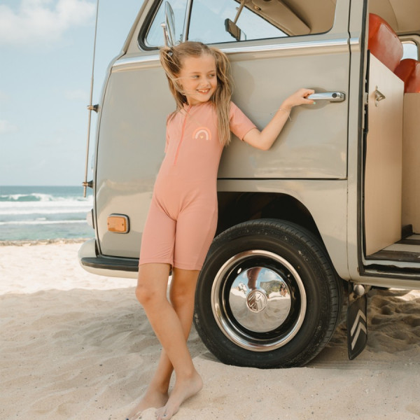 Lee Vierra Ayaka Diving Short Sleeve, Baju Renang Anak - Blossom, 2-3