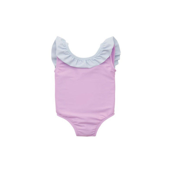 Lee Vierra Girls Yara Ruffle Collar One Piece, Baju Renang Anak - Lilac, 5-6