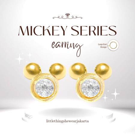 Littlethingshewear Anting Mickey Swarovski