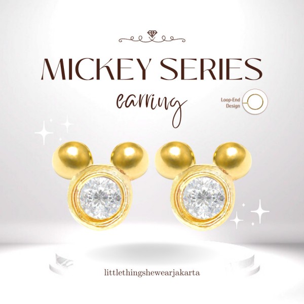 Littlethingshewear Anting Mickey Swarovski
