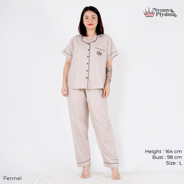 Nyonya Piyama Poly Bamboo Family Set - Fennel Herb - Women, CP, XXL