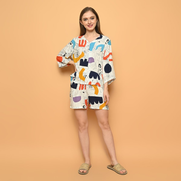 Cammomie 2010004 - Stelan Pajamas / Piyama pdk one set - KartunV4, XL