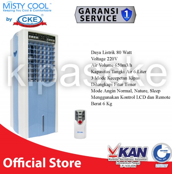 Air Cooler 6 Liter Dengan Remote Penyejuk Ruangan Rumah Sejuk
