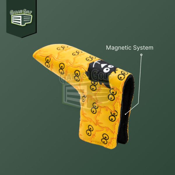 Yellow Cat Putter Blade Head Cover Golf - Penutup Sarung Stick Club