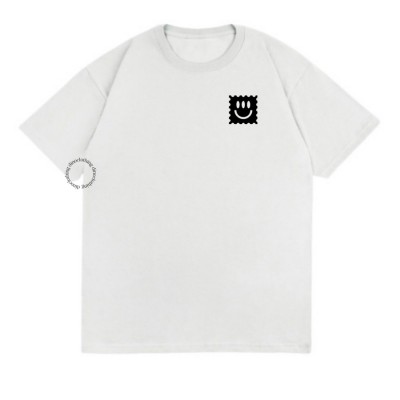 DINO CLOTHING - KAOS MATA KATUN COMBED PREMIUM UNISEX WANITA PRIA - Putih, S