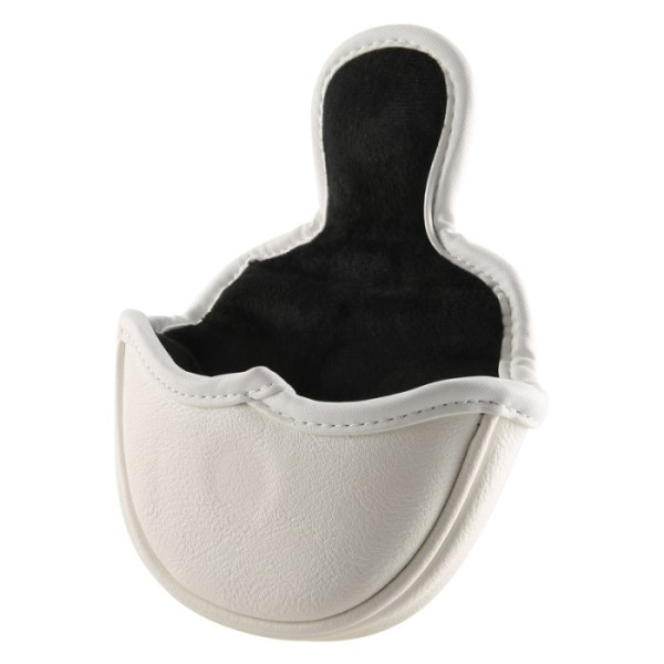 Golf Putter Cover Half Mallet Putter Headcover Magnetic Club Protector