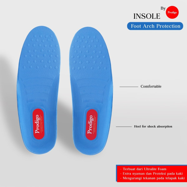 Insole sepatu sport anti bau nyaman empuk Prodigo Ultralite